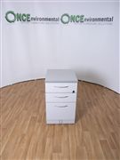 Sven ChristiansenSven Christiansen 730H x 525D x 431W 3 drawer desk high pedestal in light grey 